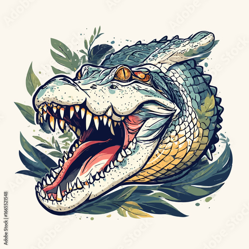 Crocodile Design Very Cool and Creepy