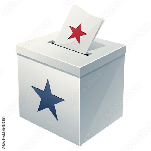 Cast your vote for a brighter future with this striking ballot box illustration, symbolizing democratic choice and civic engagement.