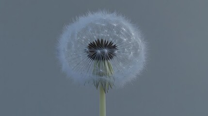 Tableau sur aluminium  Closeup Dandelion Seed Head Macro Photography  © Baharul