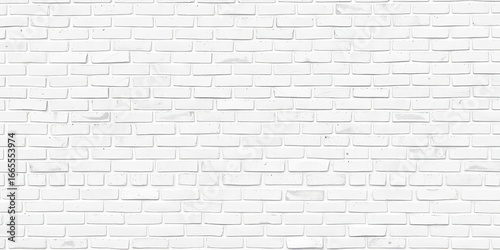 Clean white brick wall, seamless texture Ideal for background,  clean,  overlay