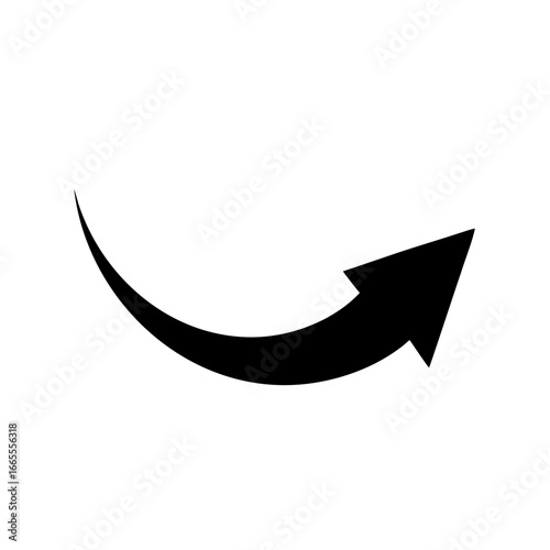 Turn next page arrow vector icon isolated on white background.
