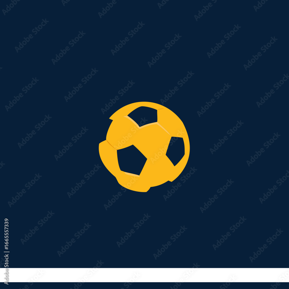 Obraz premium Soccer ball vector icon. 