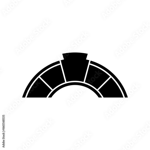 Vector Illustration of Keystone Arch Symbol