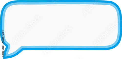blue dialog icon on white background