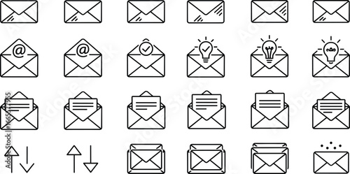 Black and white line icons of smartwatch apps and functions including communication, health, navigation, weather, music, and productivity tools