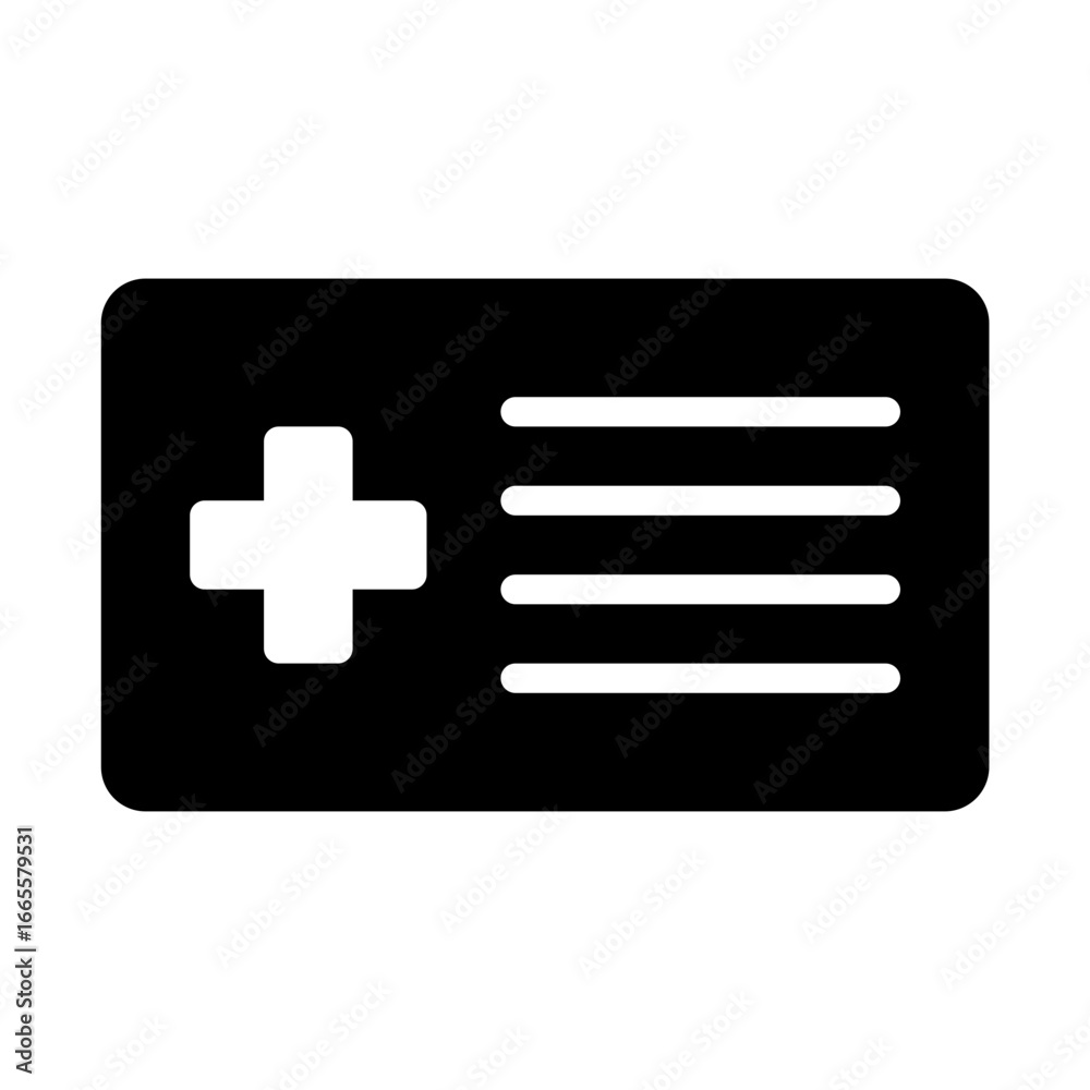 Obraz premium health card icon