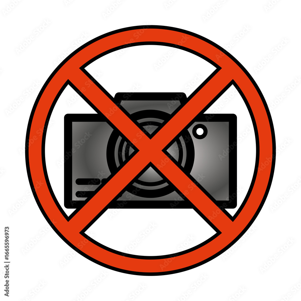 Fototapeta premium no cameras allowed