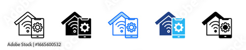 Domotics Icon Set Multiple Style Collection