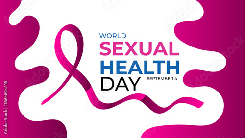 World Sexual Health Day is observed globally on September 4th every year. Promote open conversations around sexual well-being. pregnancy test symbol. Banner poster, flyer. vector illustration