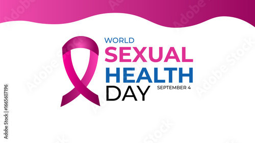 World Sexual Health Day is observed globally on September 4th every year. Promote open conversations around sexual well-being. pregnancy test symbol. Banner poster, flyer. vector illustration
