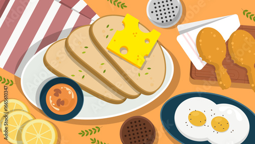 set of food