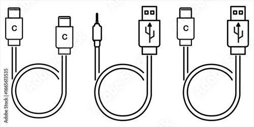ilustration vector of cable c...