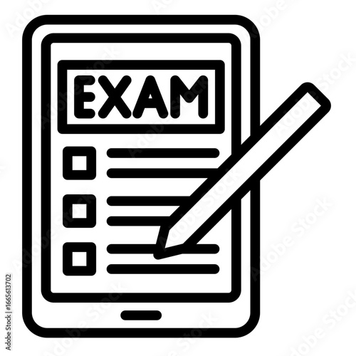 Exam  Icon Element For Design