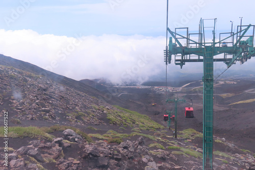 Wallpaper Mural Cable car on Mount Etna, Sicily, Italy Torontodigital.ca