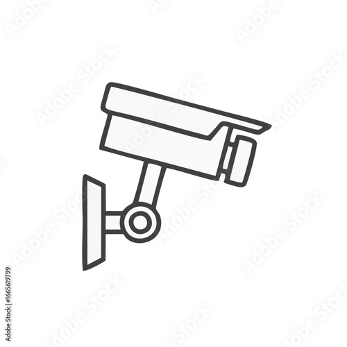 cctv camera icon isolated on white background from electronics collection. trendy cctv camera icons and modern cctv camera symbols for web, apps, UI.
