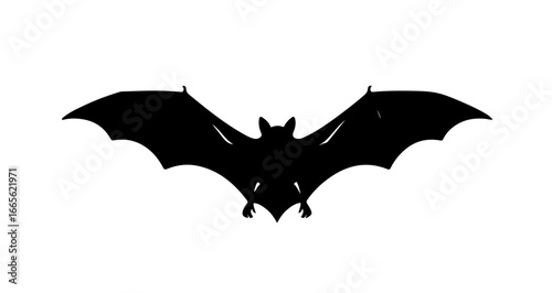Halloween black bat silhouette vector illustration for halloween designs and spooky theme graphic resources vector art vector