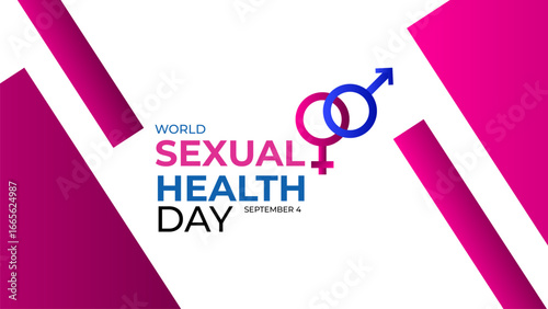 World Sexual Health Day poster vector illustration. Promote open conversations around sexual well-to raise awareness about the mission. pregnancy test symbol. Banner poster, flyer. vector illustration