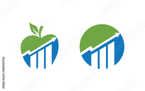 Business Finance icon Logo design illustration v3.19