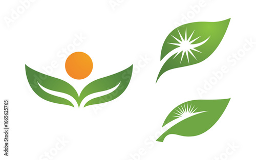 Tree leaf ecology nature  Healthy vegan concept element v4.17