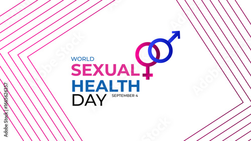 World Sexual Health Day poster vector illustration. Promote open conversations around sexual well-to raise awareness about the mission. pregnancy test symbol. Banner poster, flyer. vector illustration