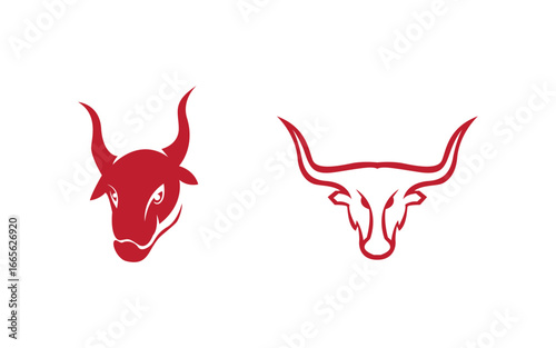 Taurus Horn Logo Template vector icon illustration design v3.13