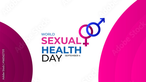 World Sexual Health Day poster vector illustration. Promote open conversations around sexual well-to raise awareness about the mission. pregnancy test symbol. Banner poster, flyer. vector illustration