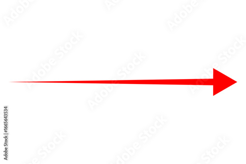 赤い矢印 - 水平方向に伸びる、赤い矢印Red Arrow
