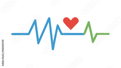 Heartbeat ekg line vector illustration for medical health concept and cardiology rhythm monitoring design 100