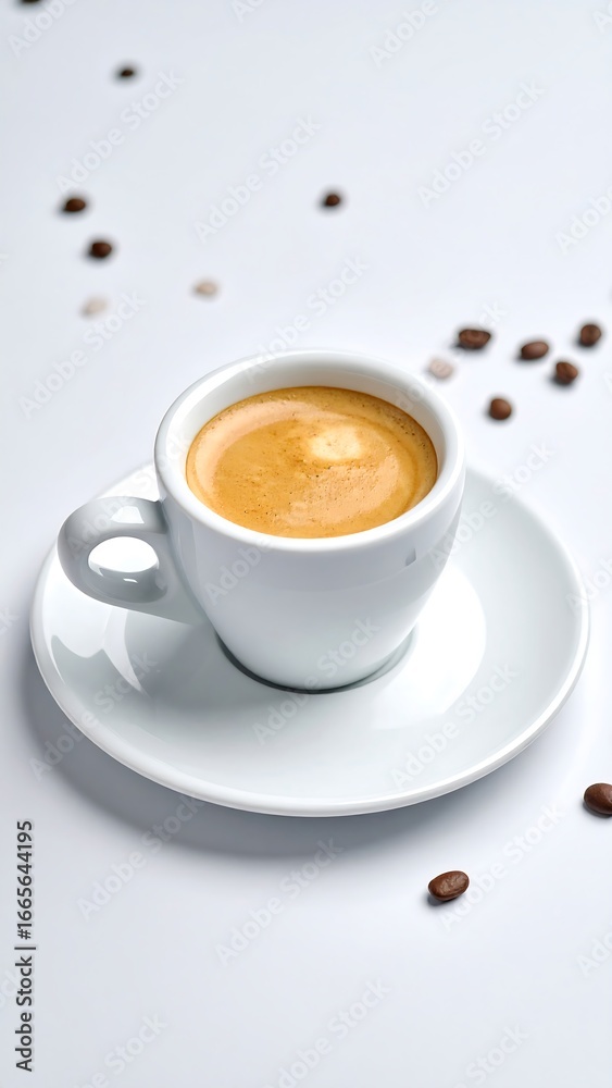 Fototapeta premium Espresso in white cup (1)