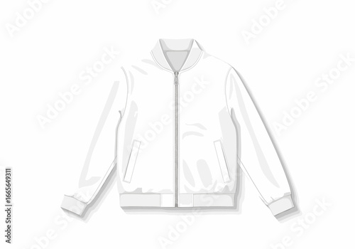 Clean-cut Classic: A sleek and minimalist jacket illustration with a modern design