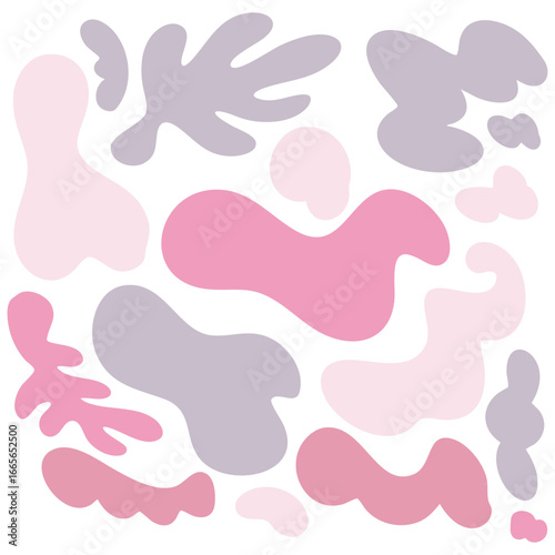 Pastel Organic Abstract Shapes