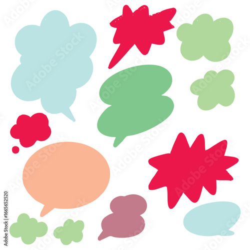 Colorful Abstract Blob Shapes Illustration Vector Art