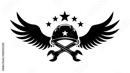 Abstract minimalist white line art drawing of a seated figure with knees bent and arms raised in a dynamic pose against a stark black background