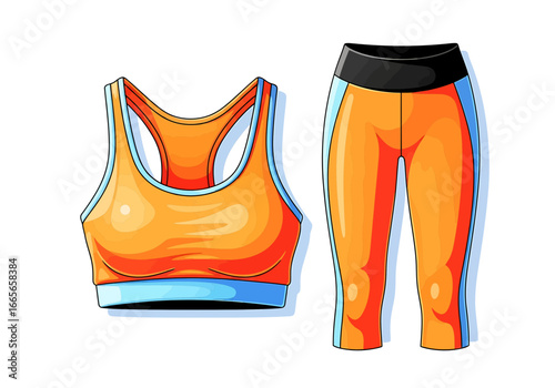 Stylish Active Wear: Modern athletic attire for sports and training sessions, showcasing comfort and functionality. Perfect for fitness enthusiasts.