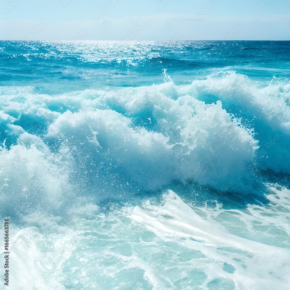 Fototapeta premium waves on the beach