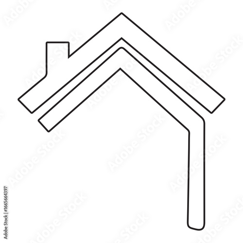 Roof line icon