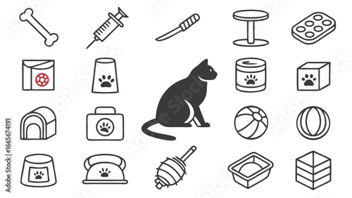 set of cleaning icons