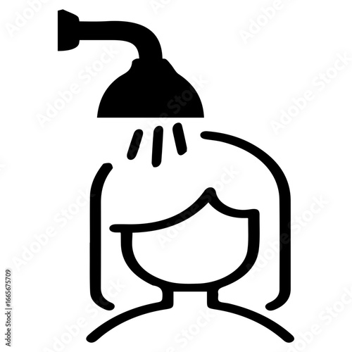 rinse black icon