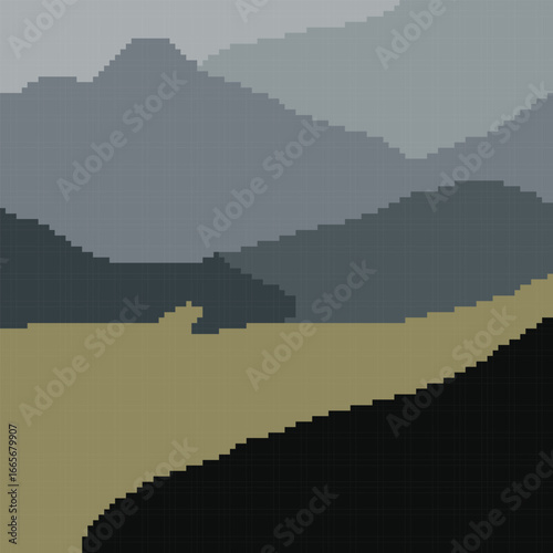 An abstract background vector design featuring various random shapes combined with harmonious color synergy for graphic resources.