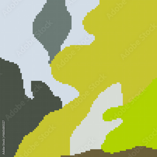 An abstract background vector design featuring various random shapes combined with harmonious color synergy for graphic resources.