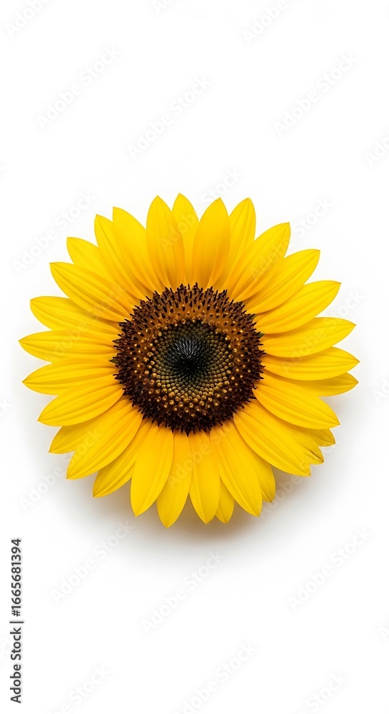 Fototapeta premium Sunflower close-up, vibrant yellow petals