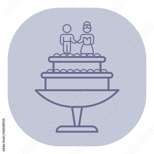 Beautifully designed wedding cake with couple figurine on top, symbolizing love and commitment. Cakes with intricate details and layers, perfect for celebrations