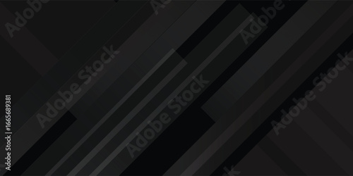 Black abstract background. Elegant dark diagonal shape elements.