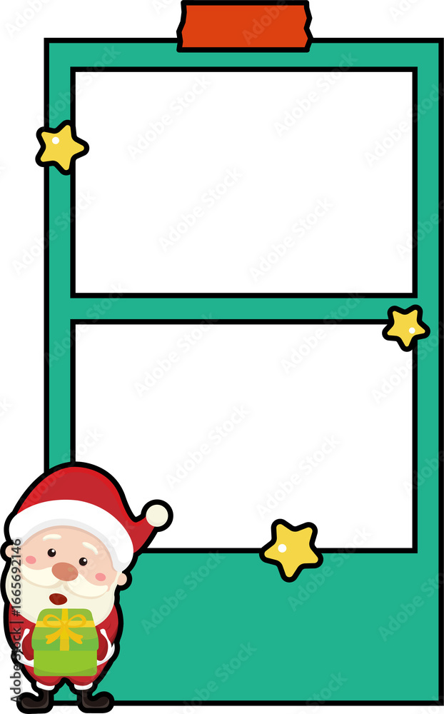 Fototapeta premium Christmas Polaroid Frame