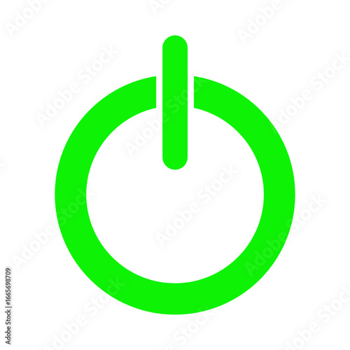 On off power button icon. Switch on switch off icon, vector illustration