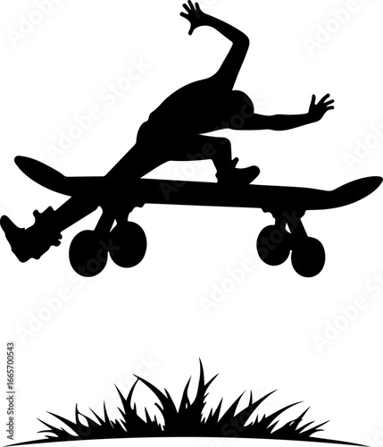 Mother Kangaroo and Baby Silhouette Clipart