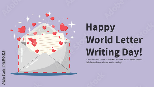 Celebrate World Letter Writing Day with Hearts and Handwritten Notes