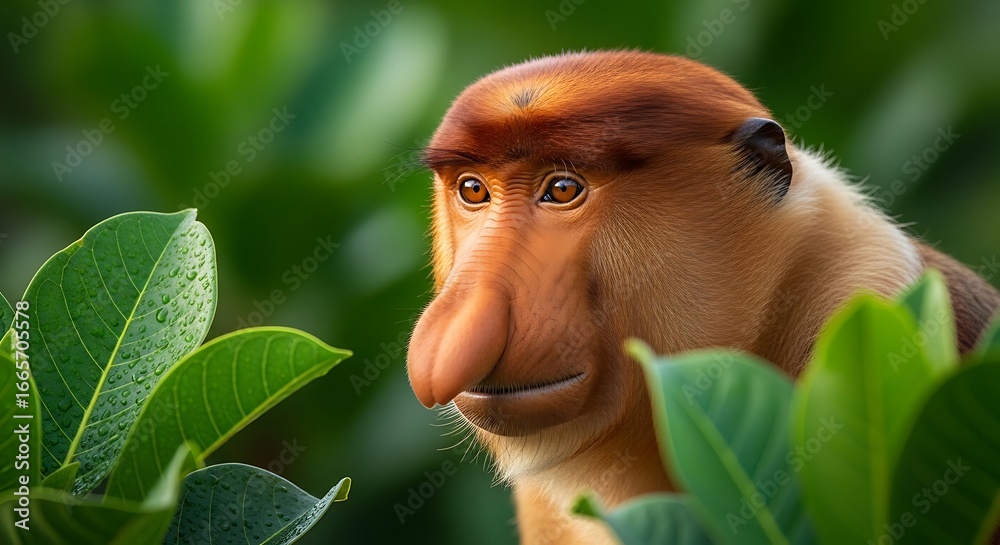 Fototapeta premium Proboscis Monkey Portrait