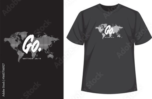 Christian bible verse t shirt design illustration vector