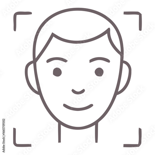 people Face Line Art Avatar Icon